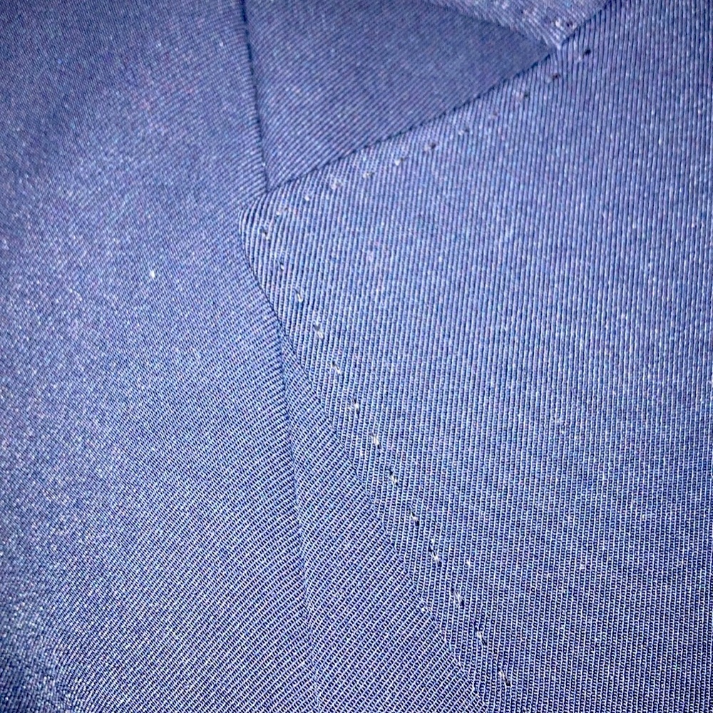 Black Two Button, 2 Pocket Jacket, Light Stitchin… - image 2